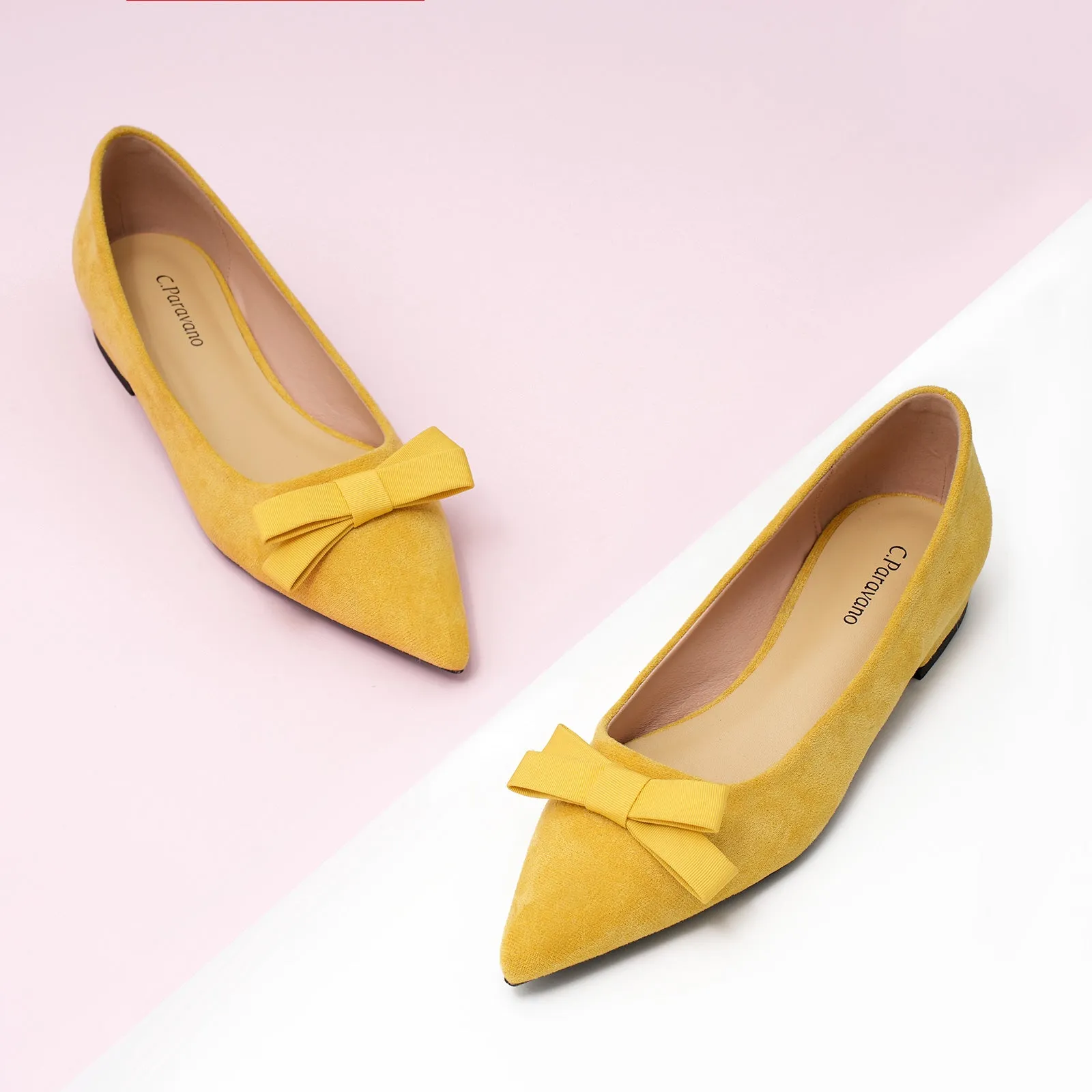 Bowknot Suede Flats (Aida)