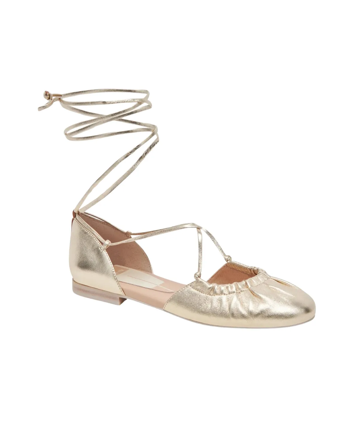 Cancun Ballet Flats- Light Gold Metallic