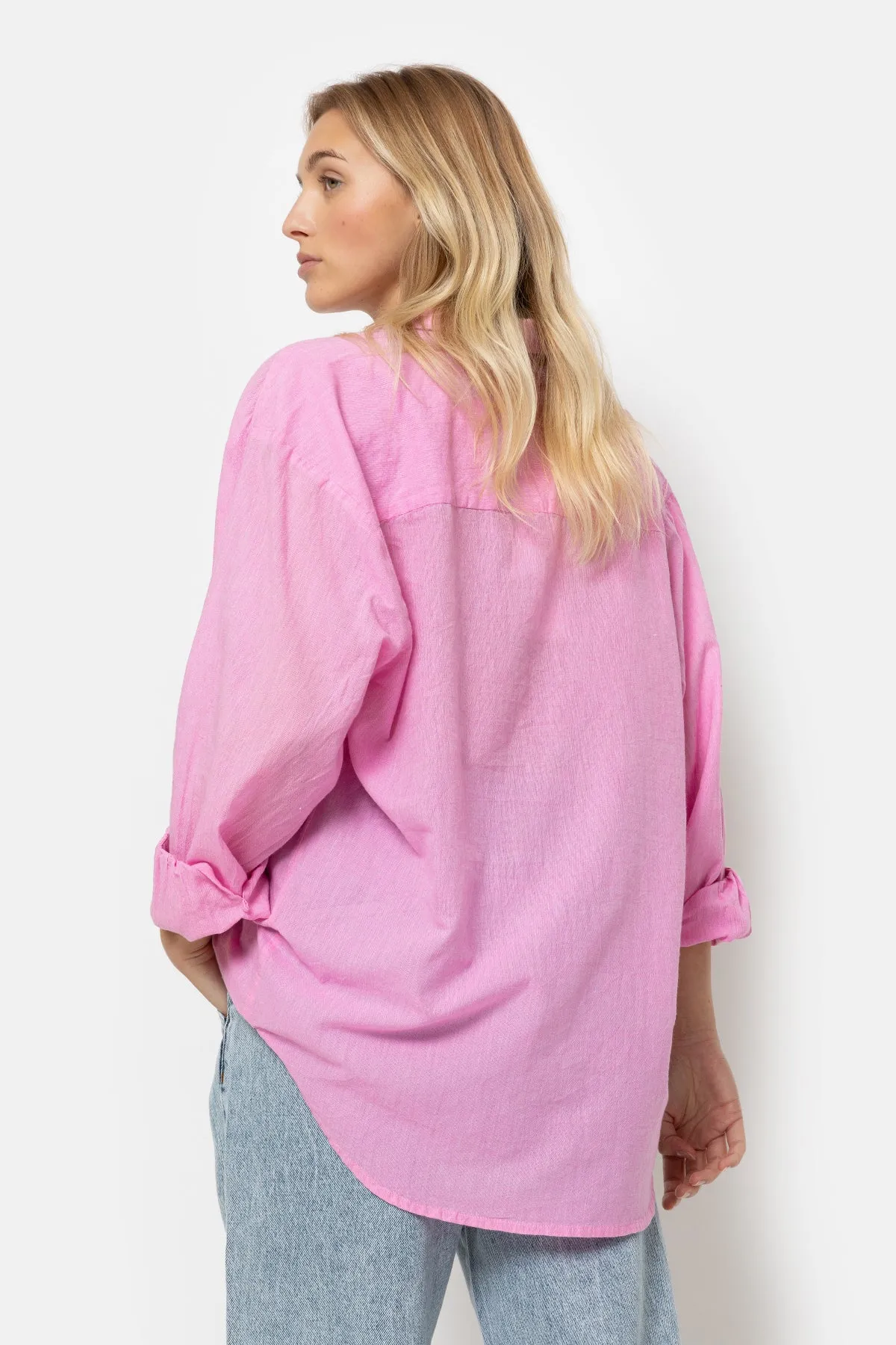 Daddy Shirt | Chambray Pink