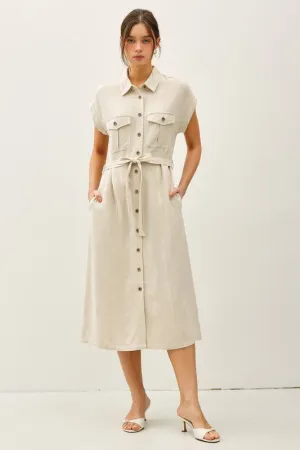 Dakota Linen Utility Dress