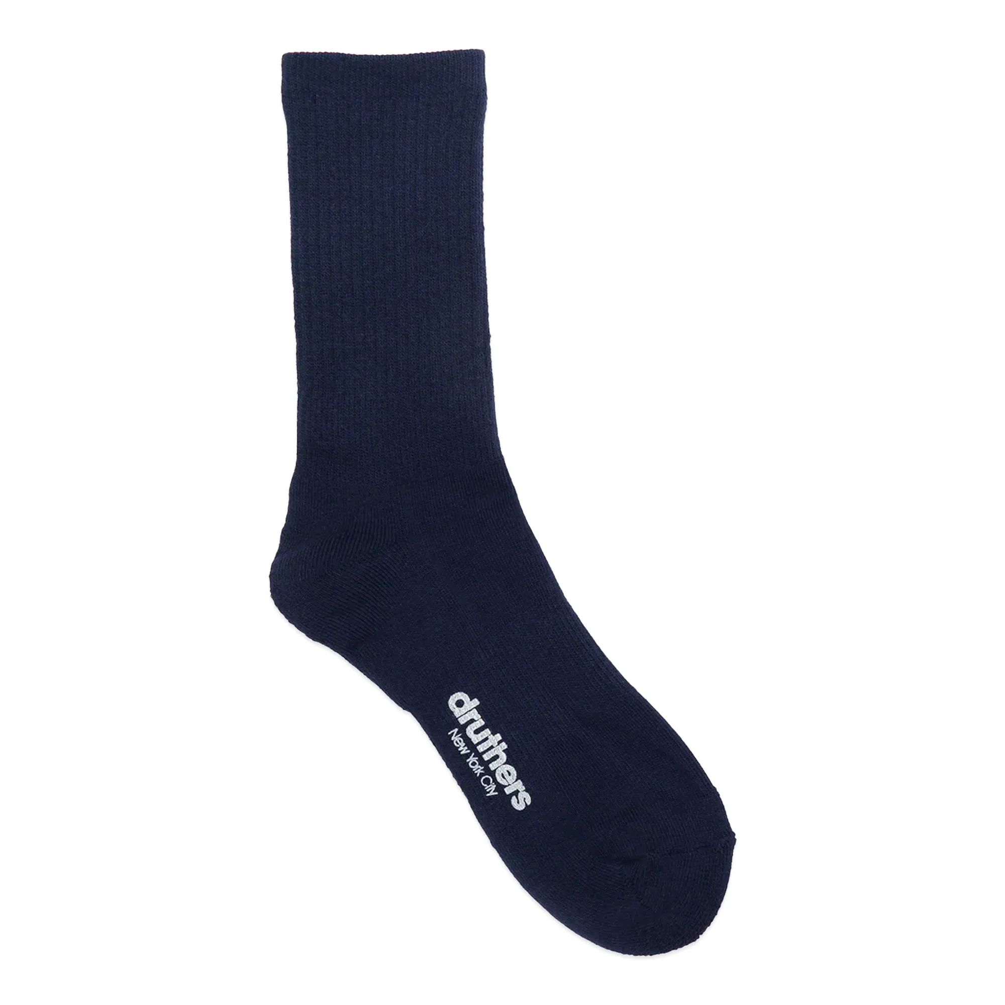 Druthers Organic Cotton Everyday Crew Socks - Navy