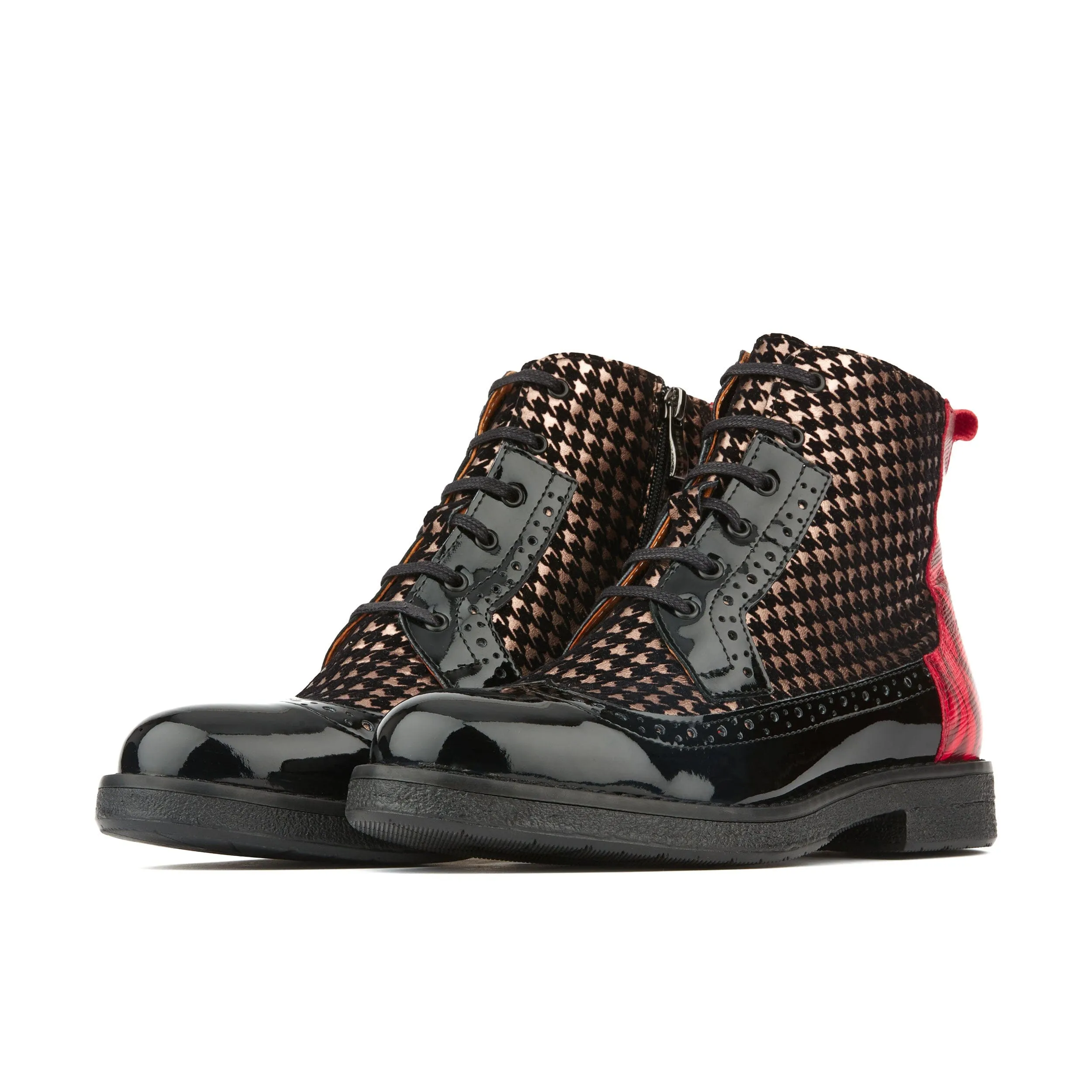 Hatter - Red Rose & Houndstooth