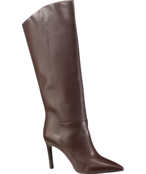 Karen Millen Brown Leather Pointed High Heel Western Boot UK 6 EU 39 