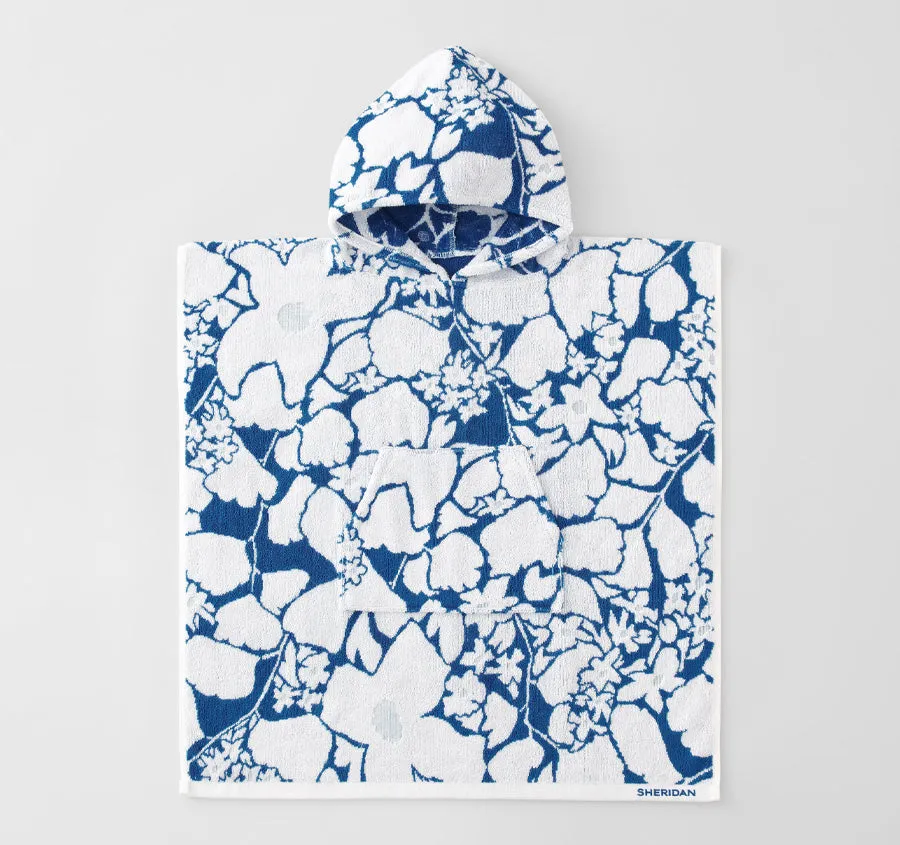Nixie 65x65cm Kids Poncho Salte Blue