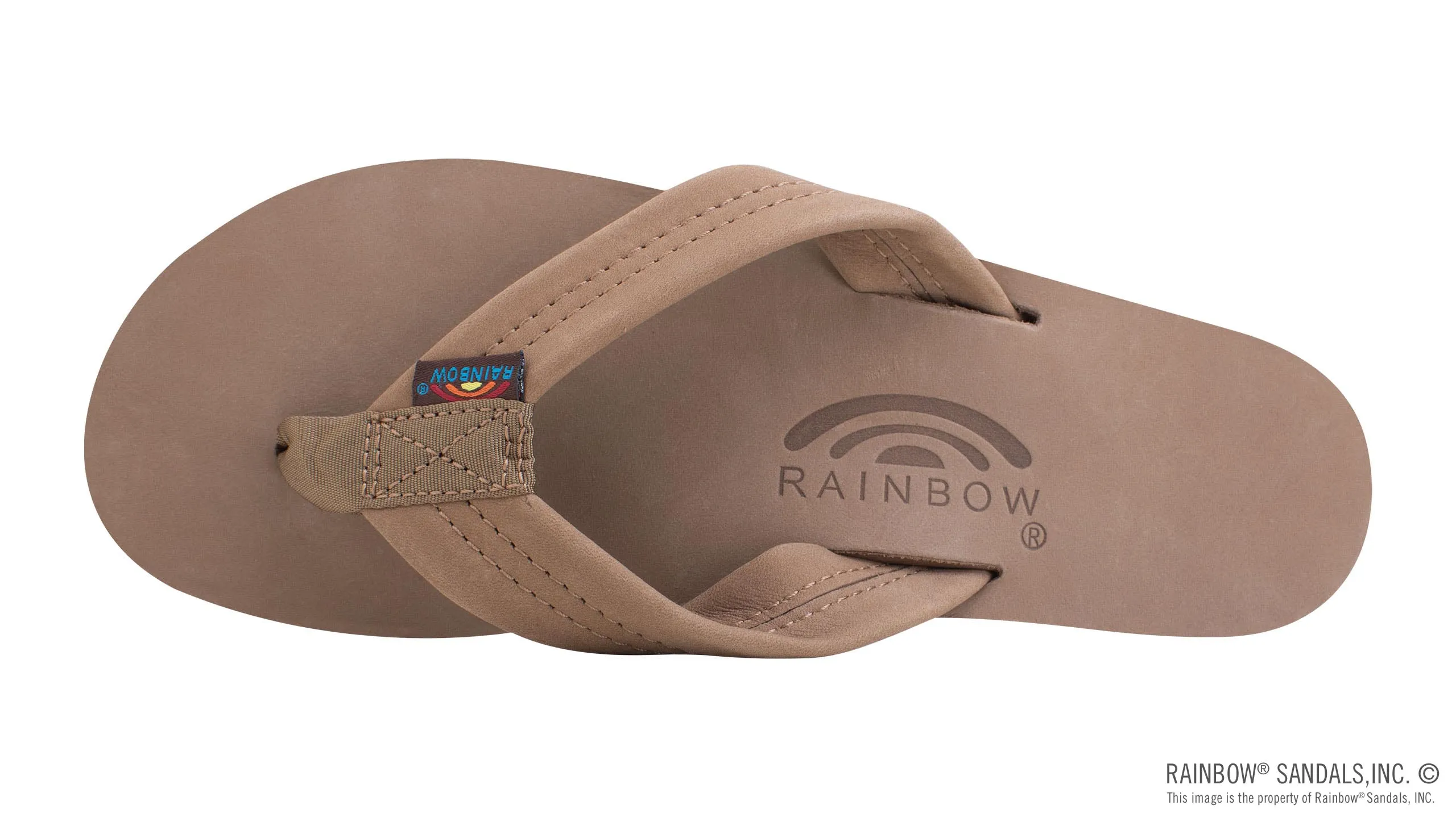 Rainbow Sandals Women's - Single Layer - 1" Strap - Dark Brown