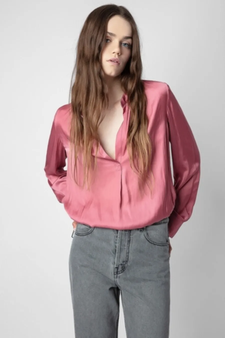 Tink Satin Vieux Rose