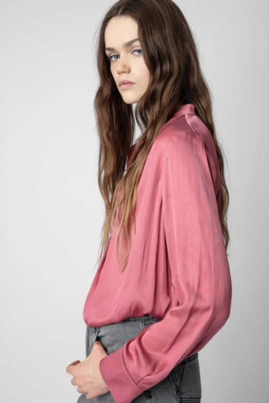 Tink Satin Vieux Rose