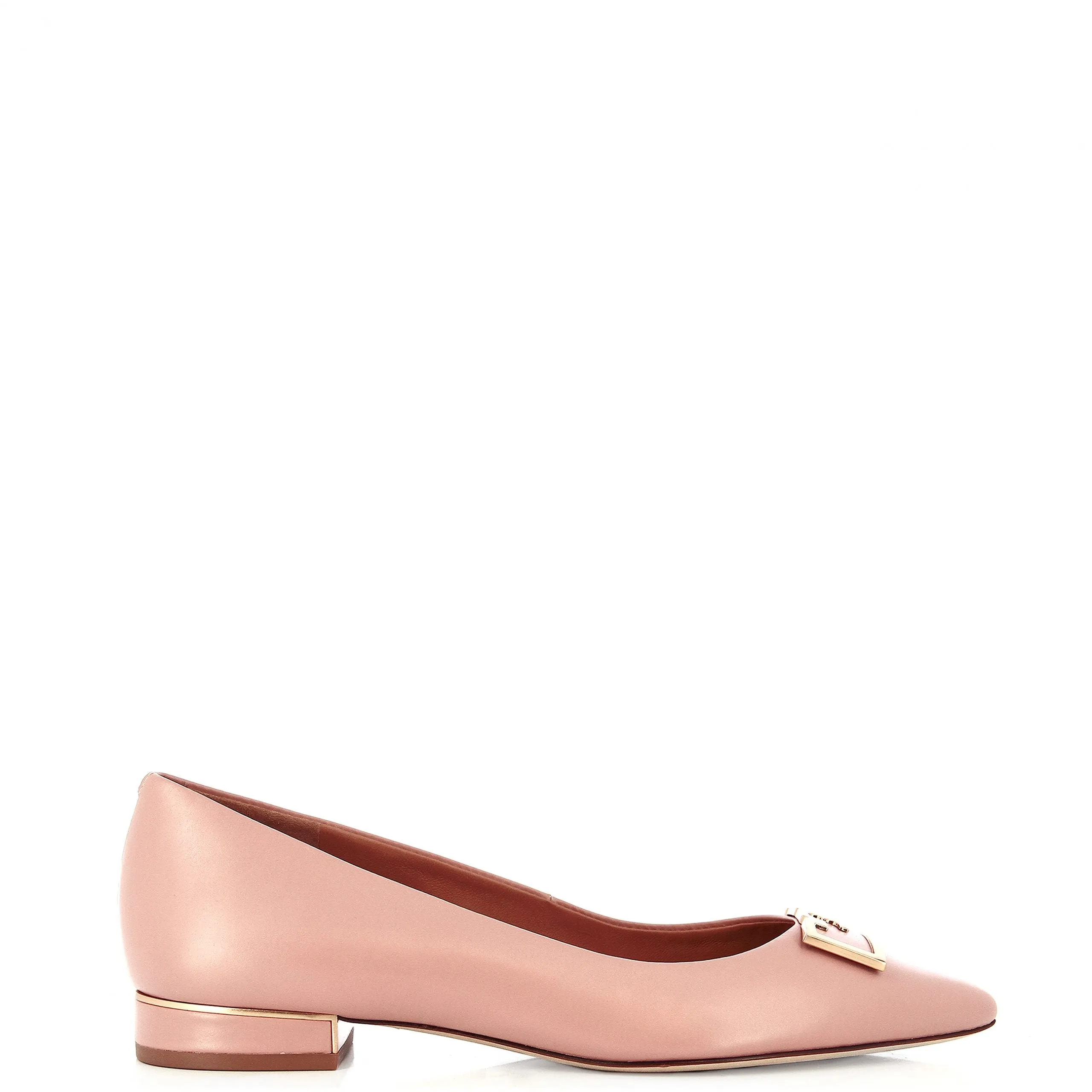 TORY BURCH GIGI POINTED TOE CALFSKIN LEATHER SHOES