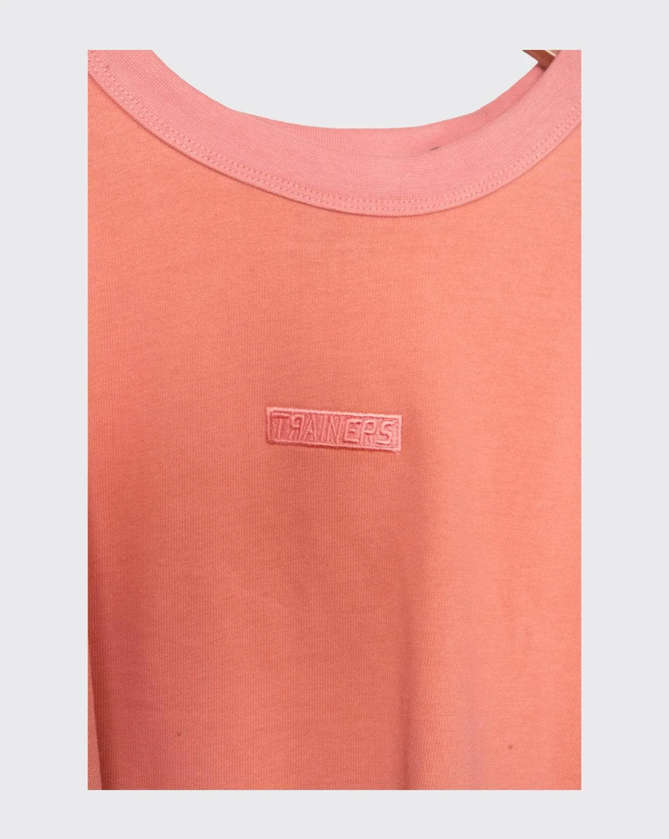 trainers premium oversized tee tpot-coral