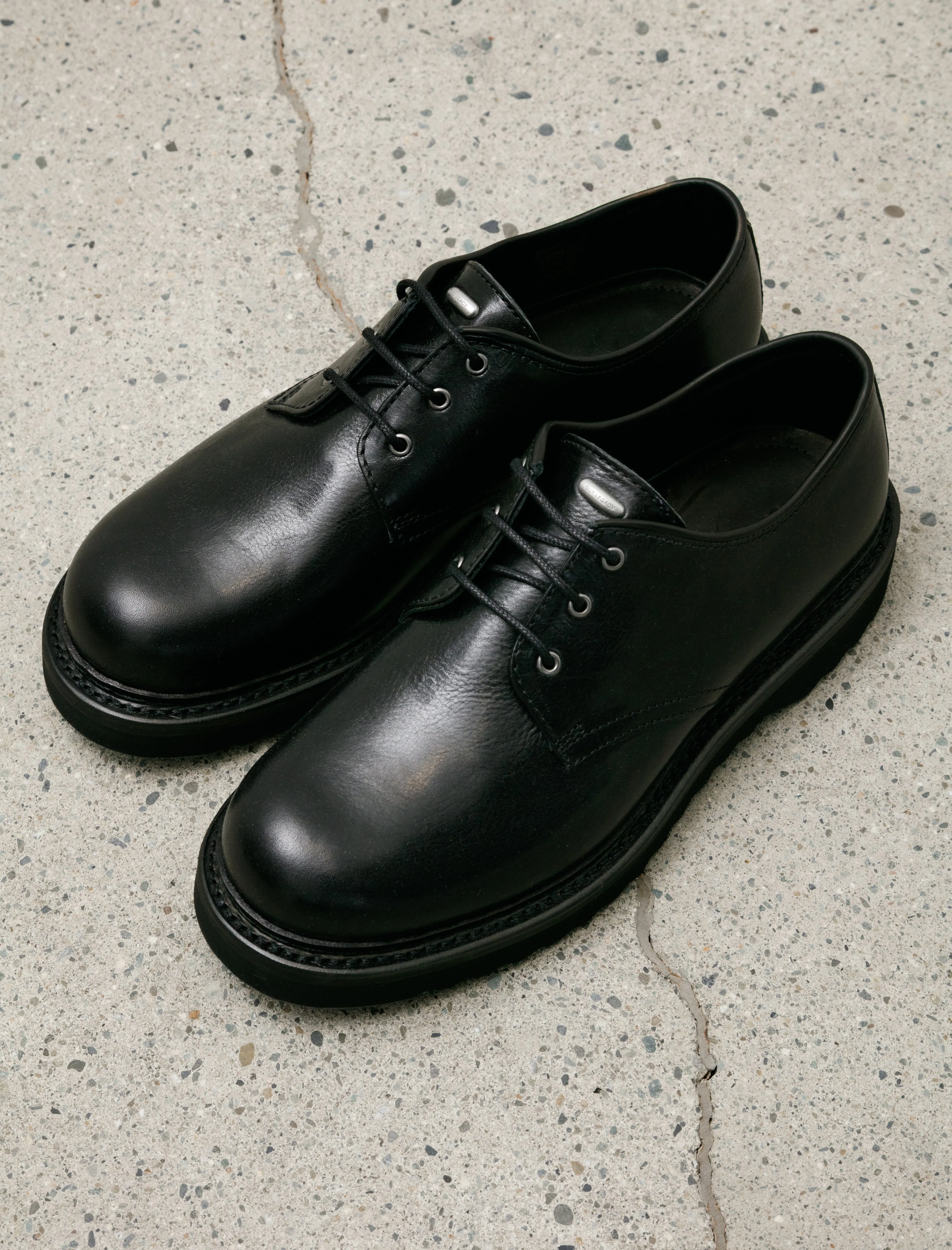 Trampler Shoe Black Supple Cow Hide