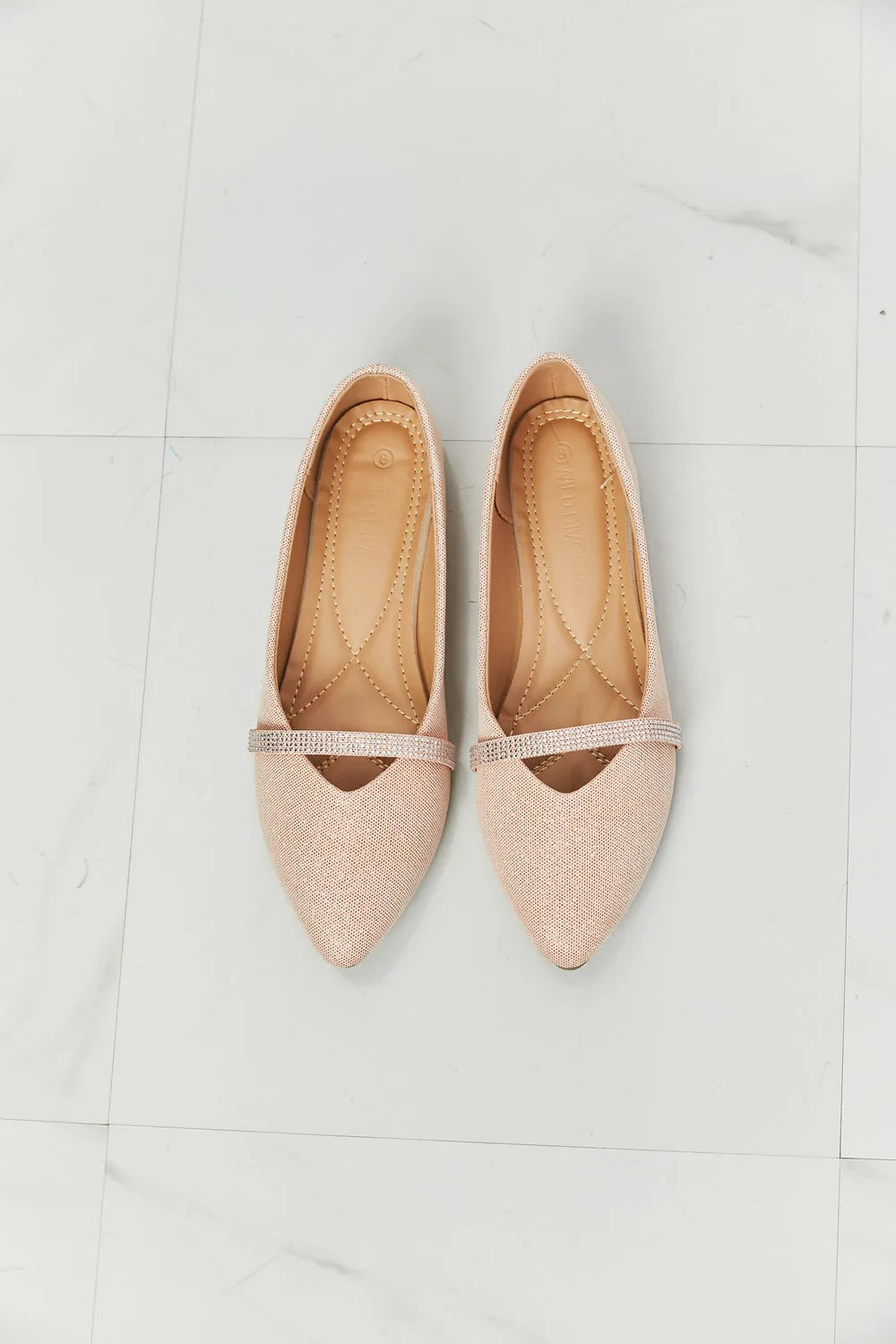 WILD DIVA Keep It Classy Glitter Flats