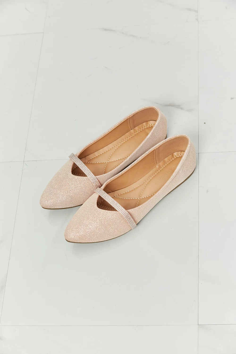 WILD DIVA Keep It Classy Glitter Flats