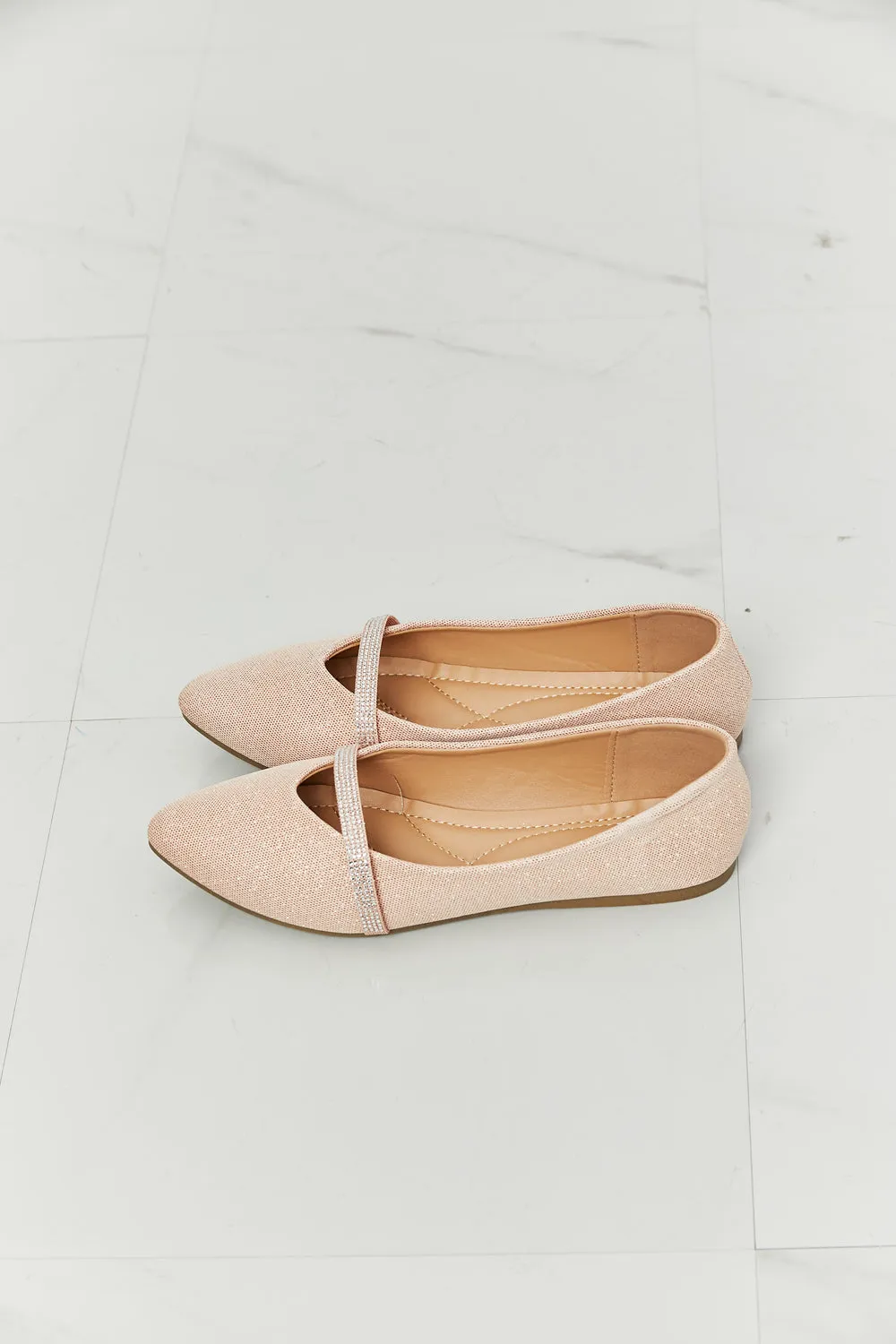 WILD DIVA Keep It Classy Glitter Flats